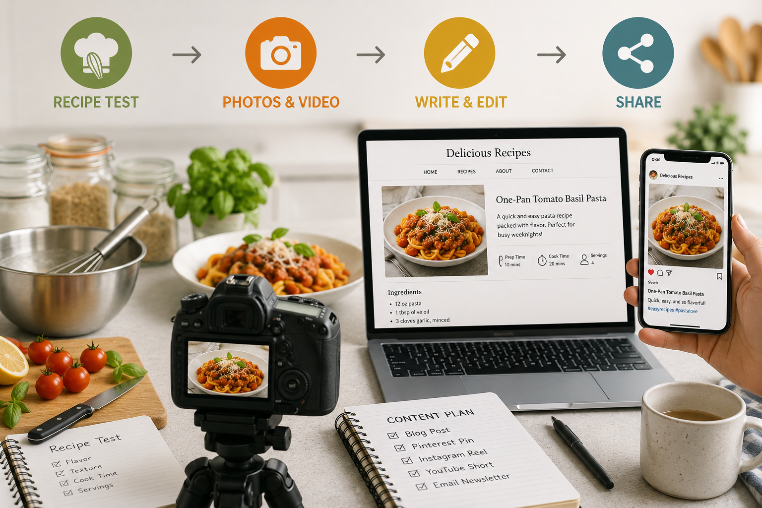 Zawa AI Editor food blogging workflow