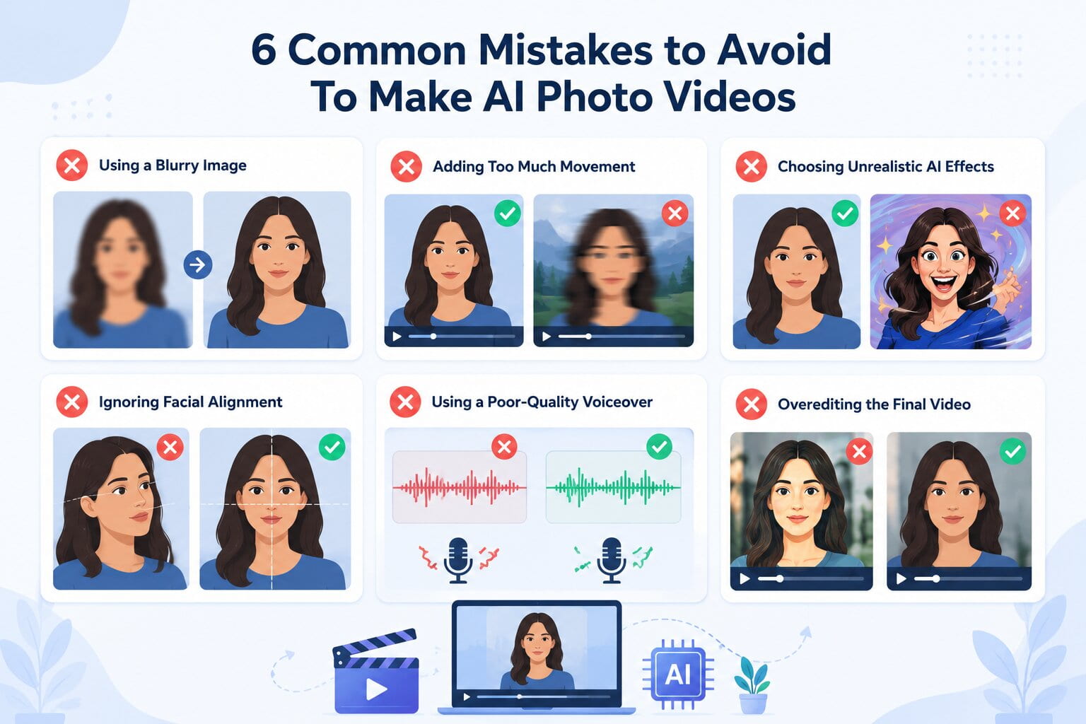 mistakes in ai photo video making