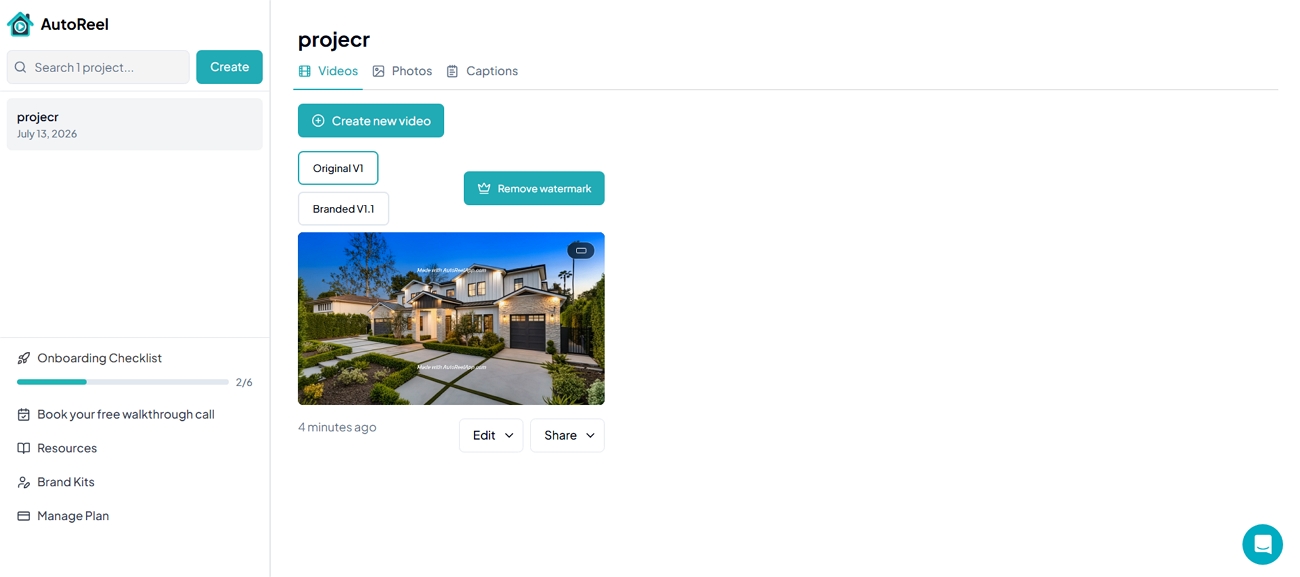 text autoreel ai video property generator