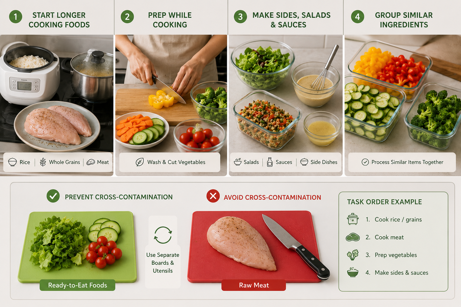 RoboNeo AI Meal Planner meal prep steps