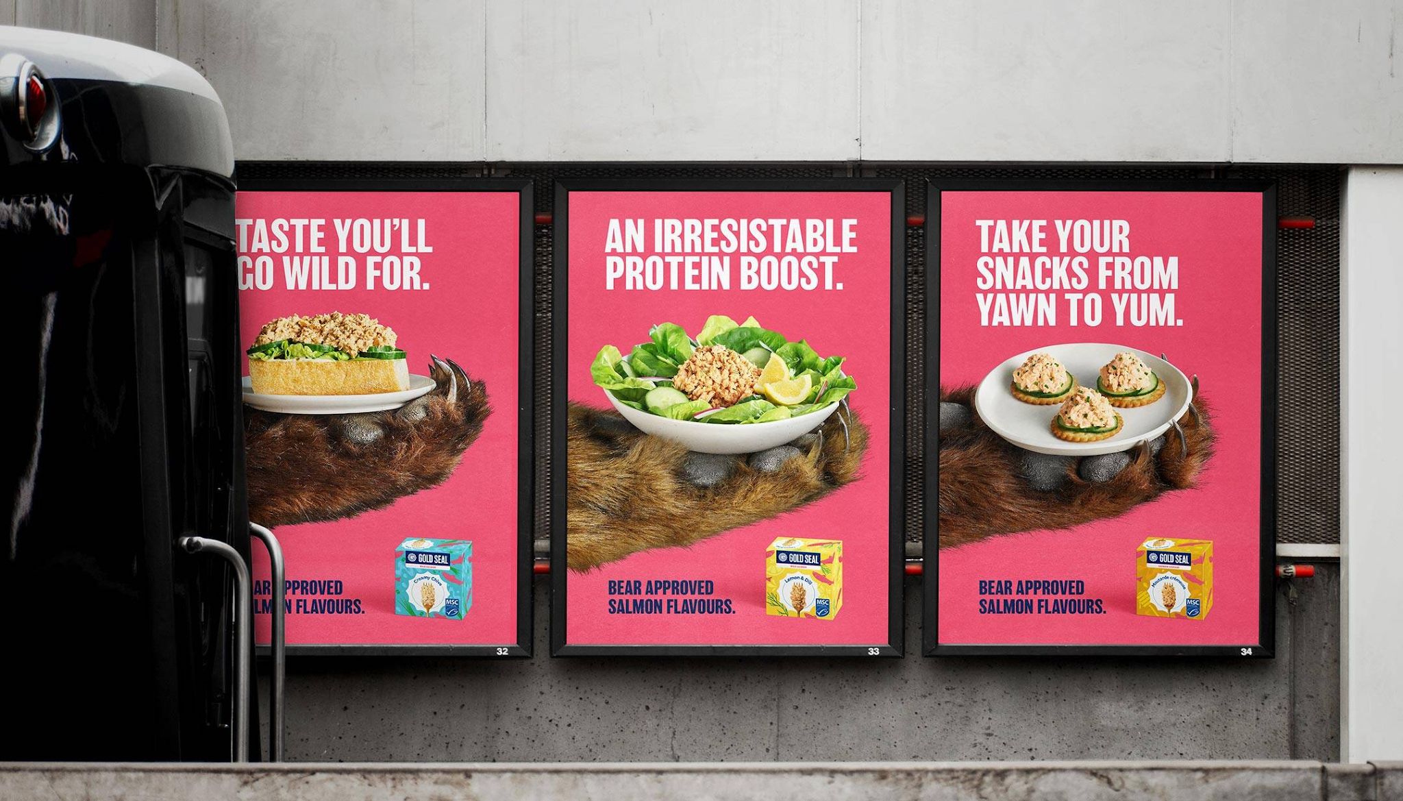 Ocean’s Gold Seal salmon food ad