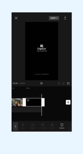 text capcut ai video editor panel