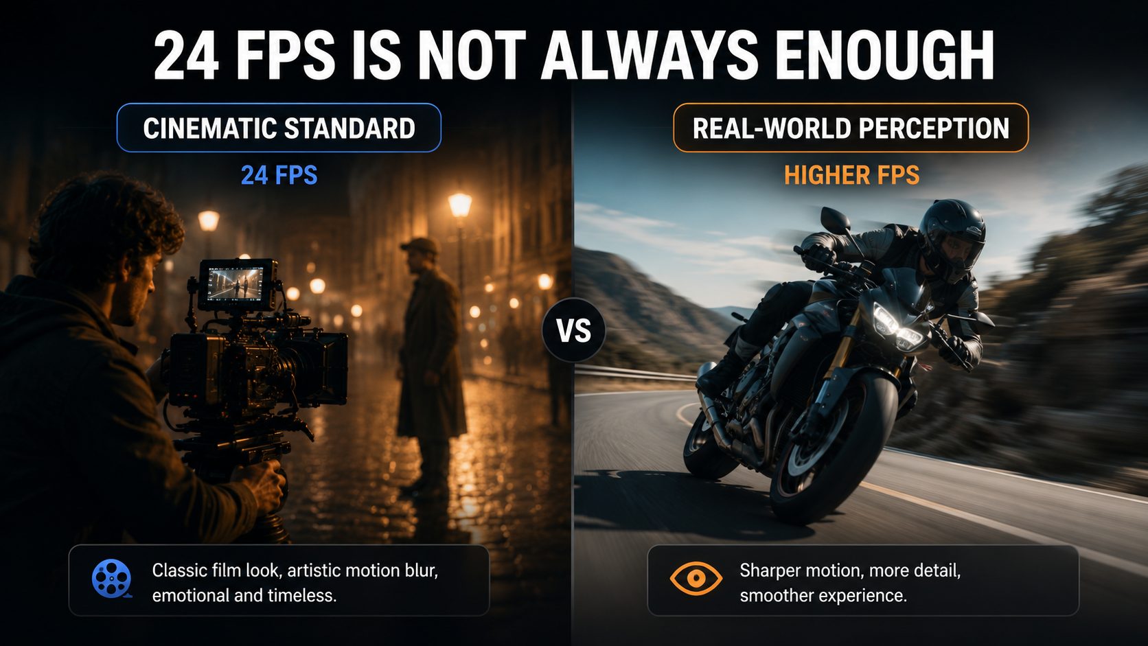 Cinematic Standard vs Real-World Perception