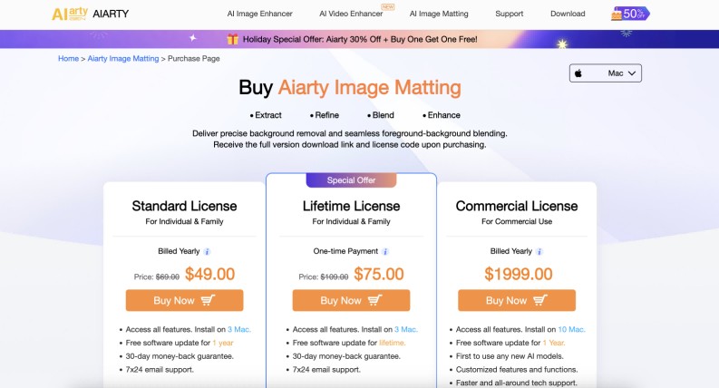 Aiarty Image Matting