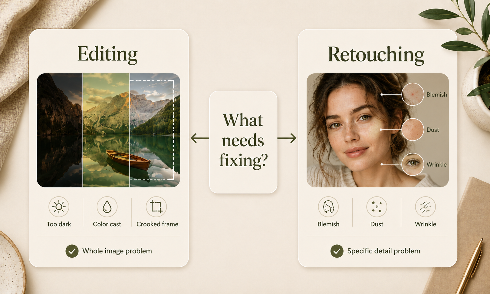 RoboNeo AI photo editing vs retouching