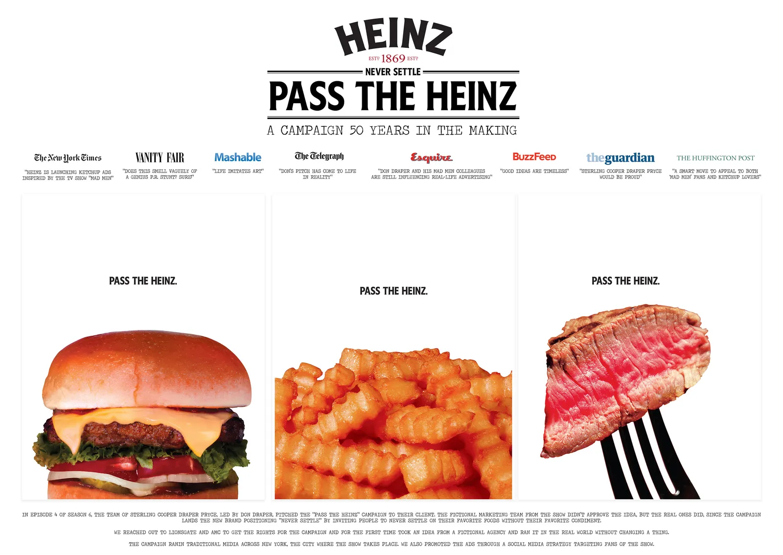 Heinz ketchup food advertising campaign