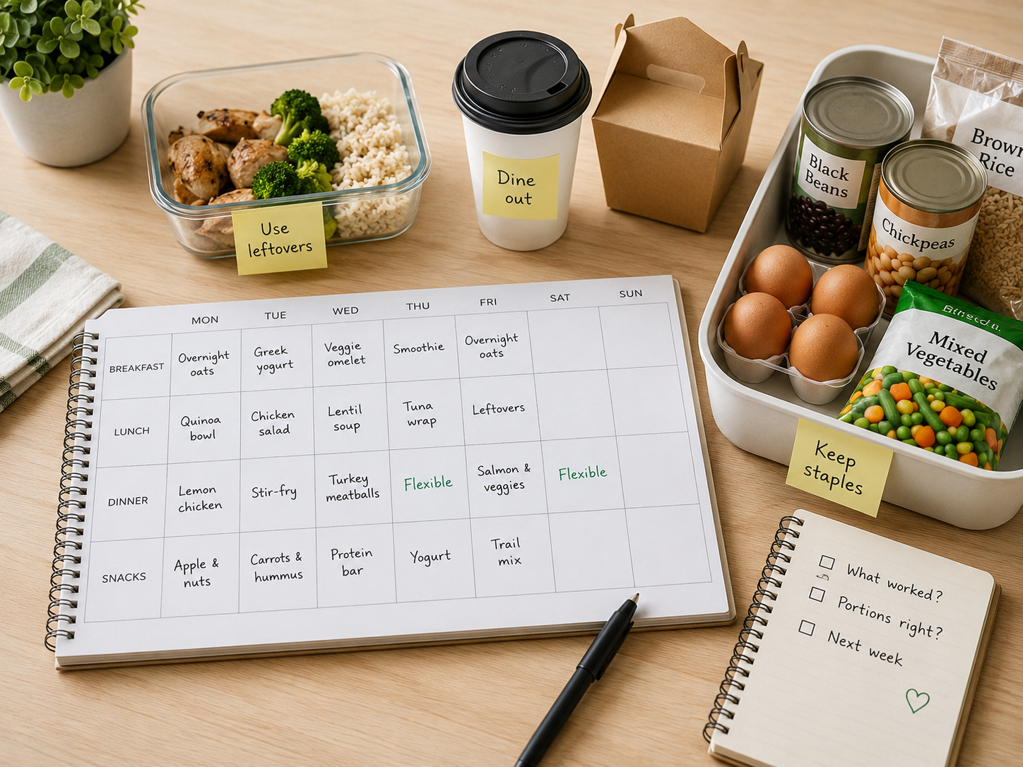 RoboNeo AI Meal Planner weekly meal plan