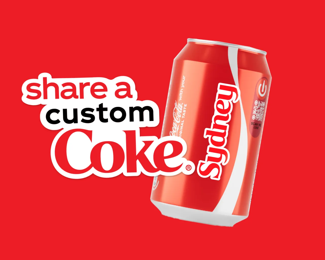 Coca-Cola custom Coke food ad