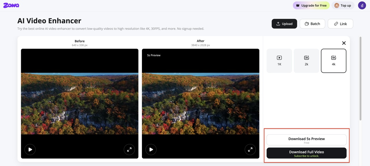 download the enhanced file