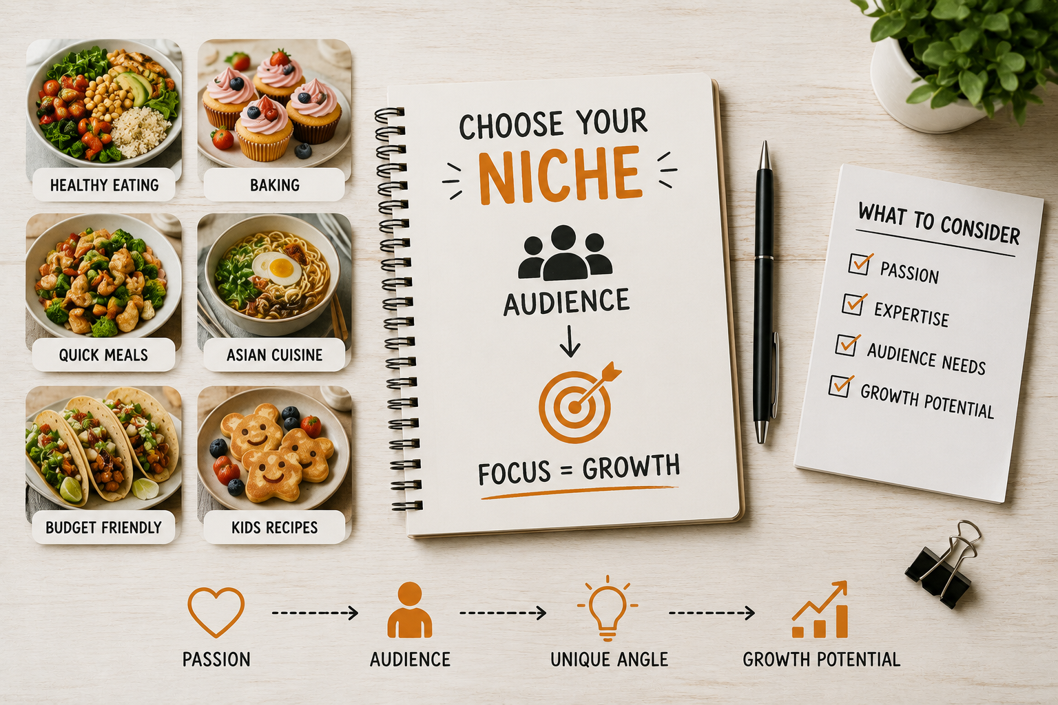 Zawa AI Editor food blog niche ideas