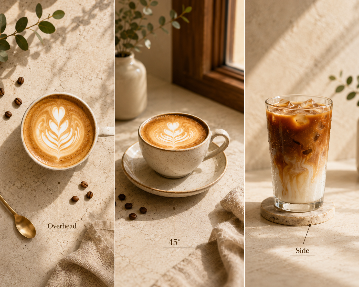 RoboNeo AI photo editor coffee photo angles