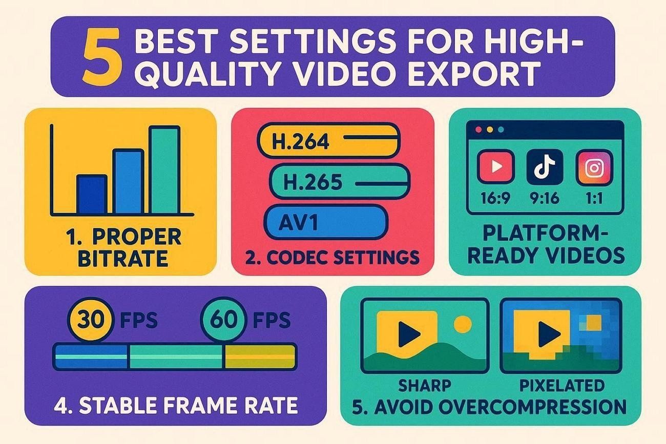 settings for hd video exports