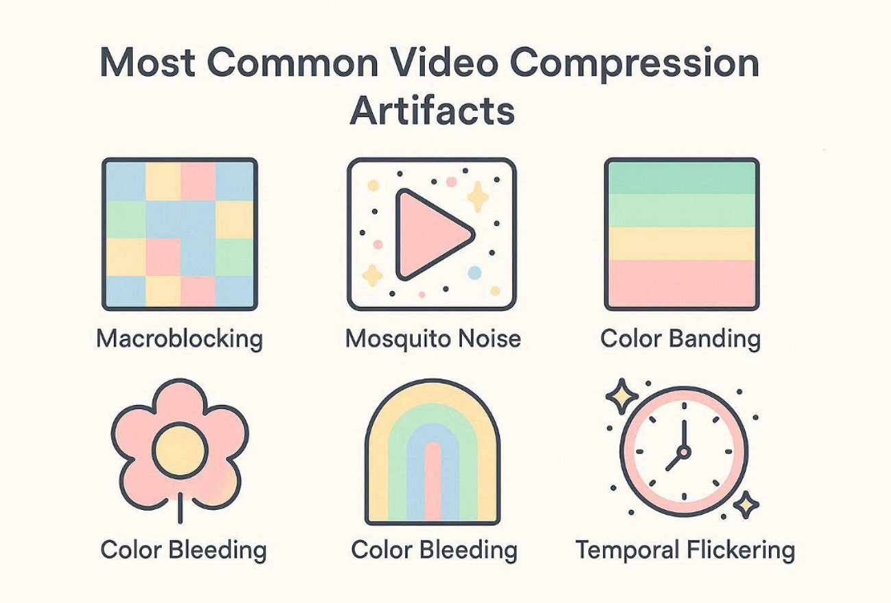 types of compression artifacts