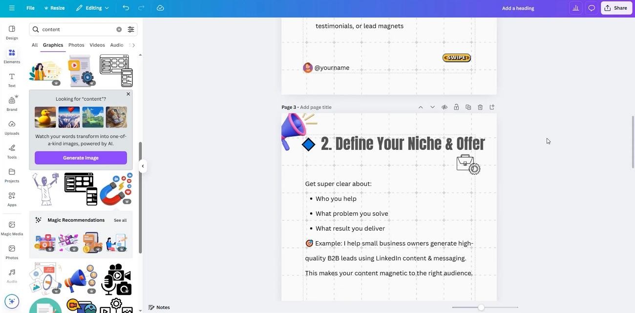 canva online tool carousels creation