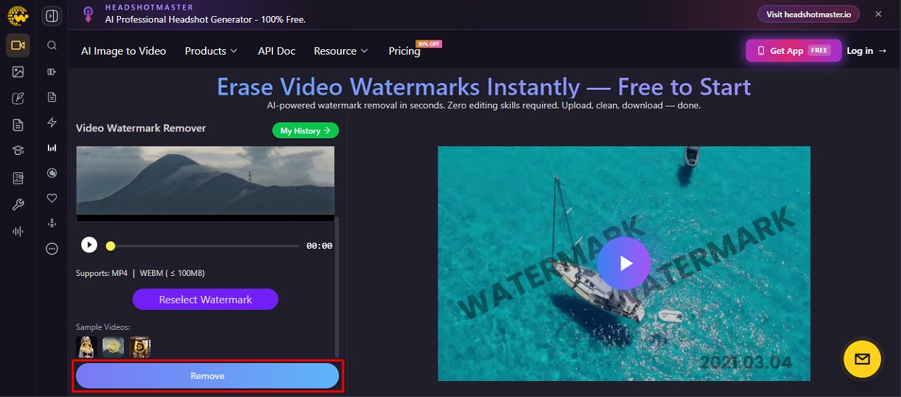 remove the watermark