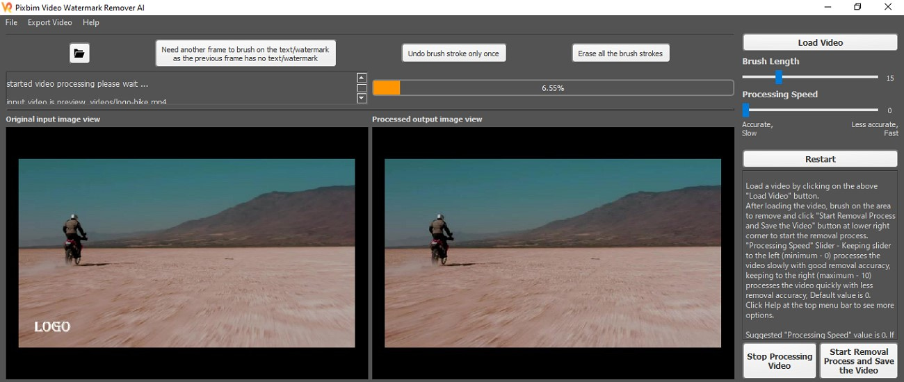   pixbim watermark remover tool features 