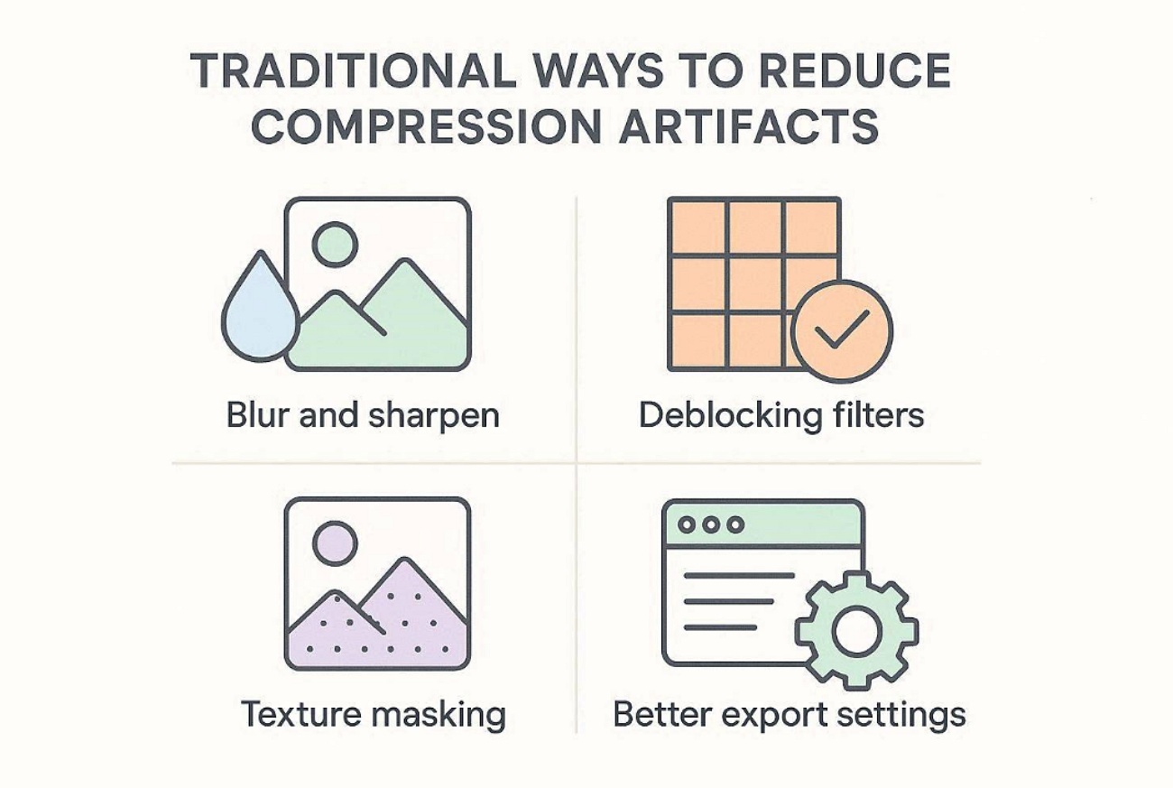 traditional minimize compression artifacts