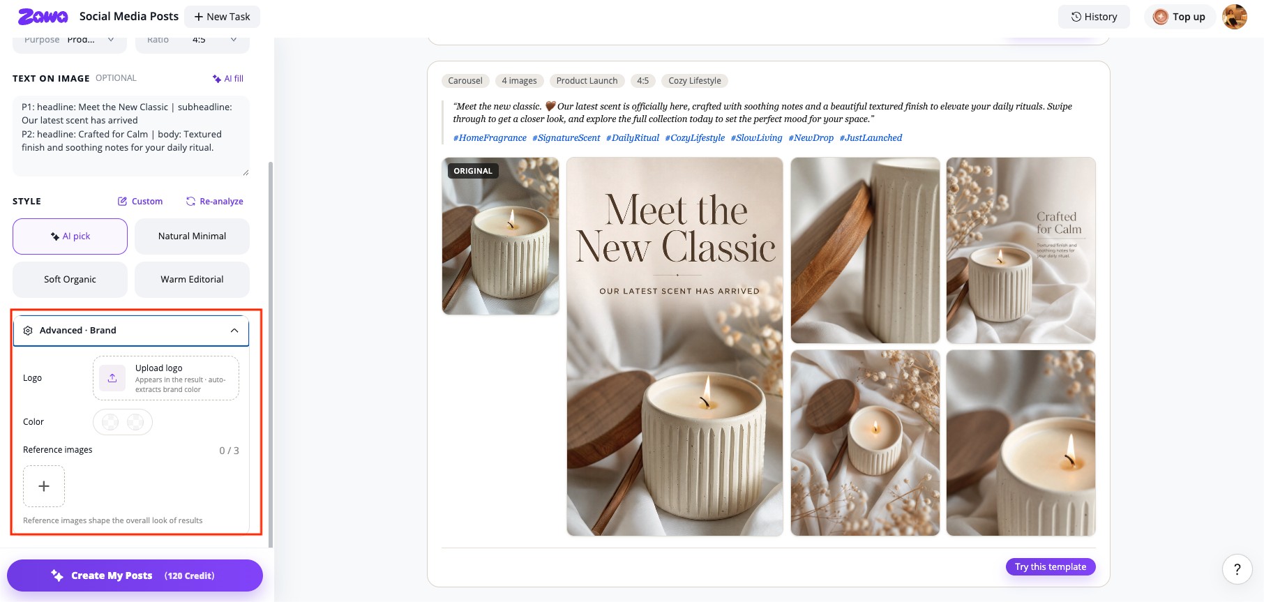 add personal brand linkedin carousel post