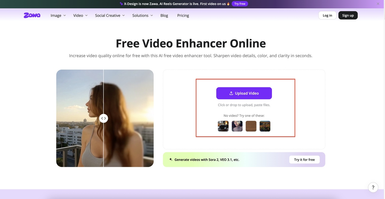 upload your video file