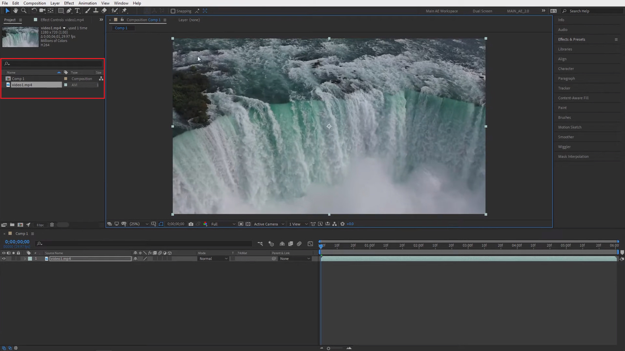 Import your video file