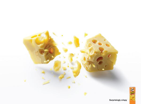 Pringles Cheese chips food ad