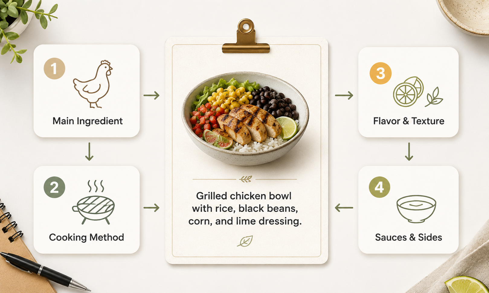 Zawa AI Menu Maker menu description steps
