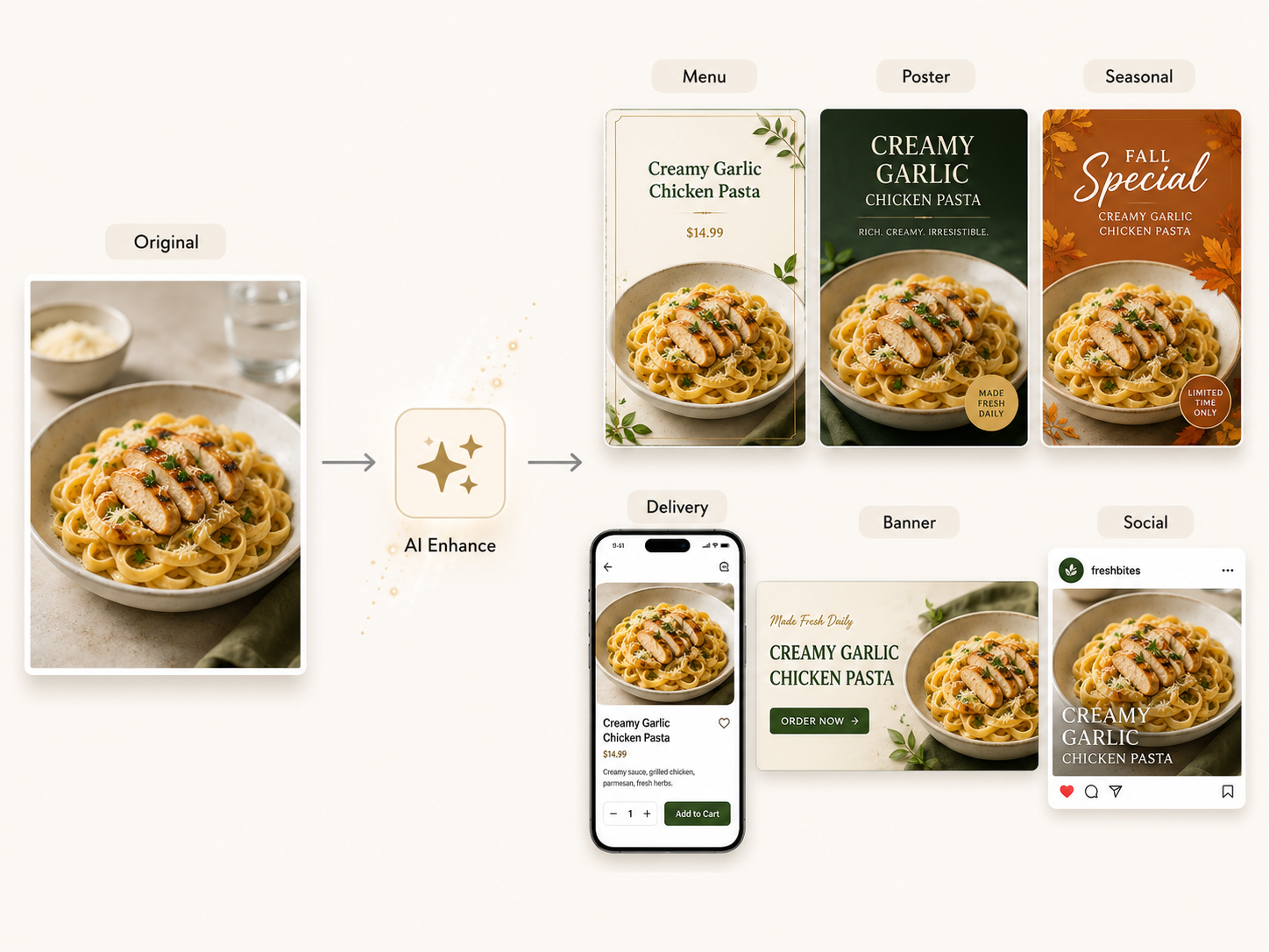 RoboNeo AI Enhance food photo generator