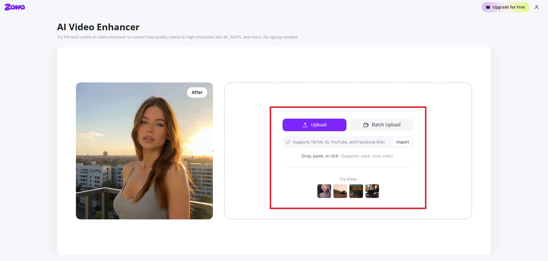 Upload your video