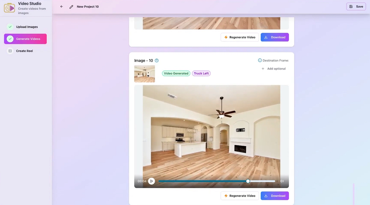 text photoaivideo real estate walkthrough generaot