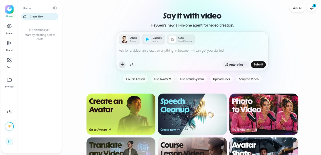 text heygen ai video real estate walkthrough