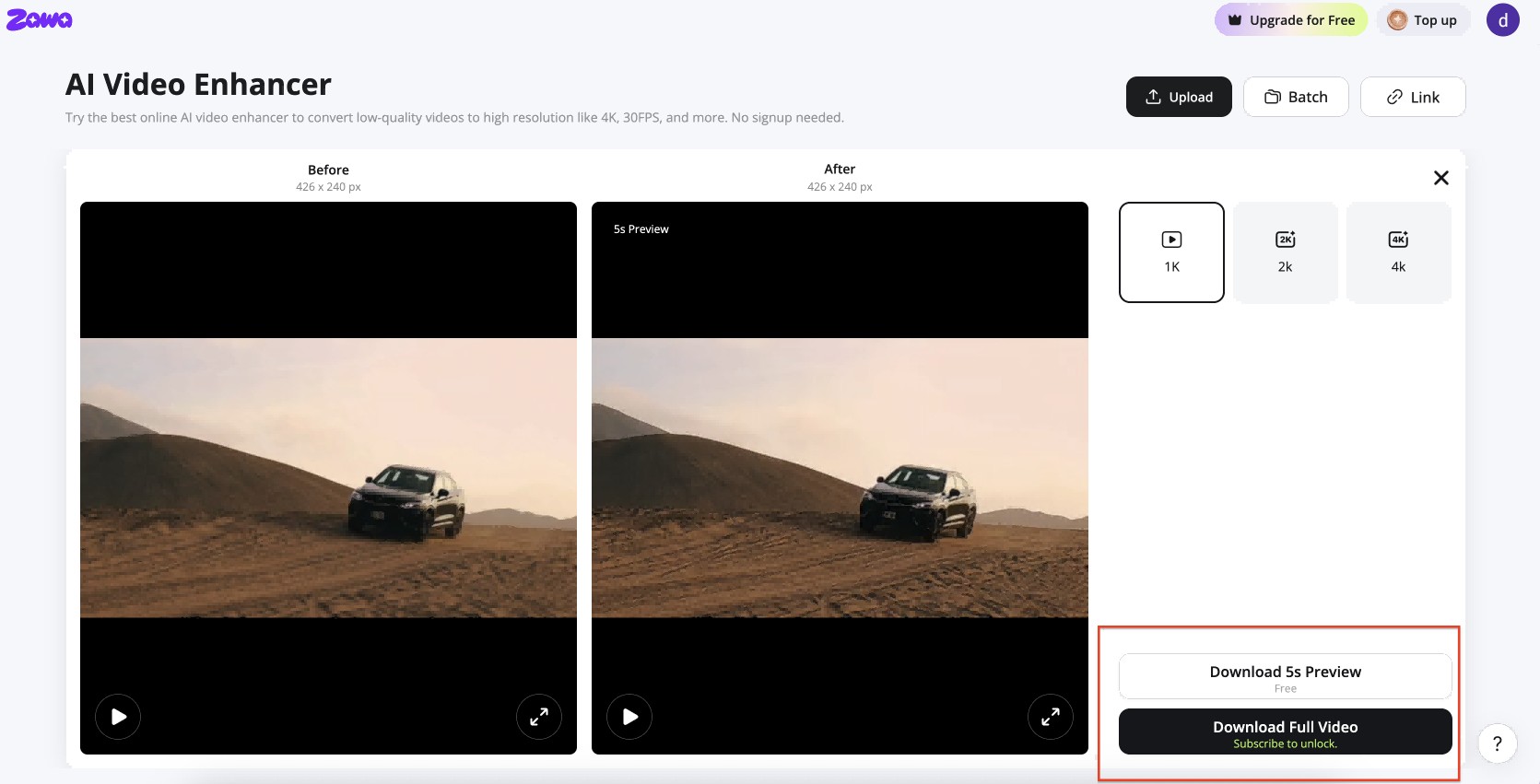 Check the preview and download