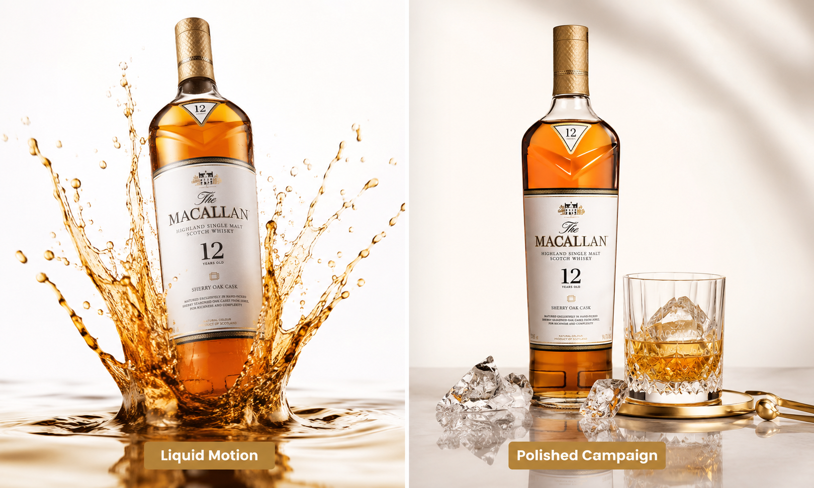 Zawa AI Editor whiskey product photography
