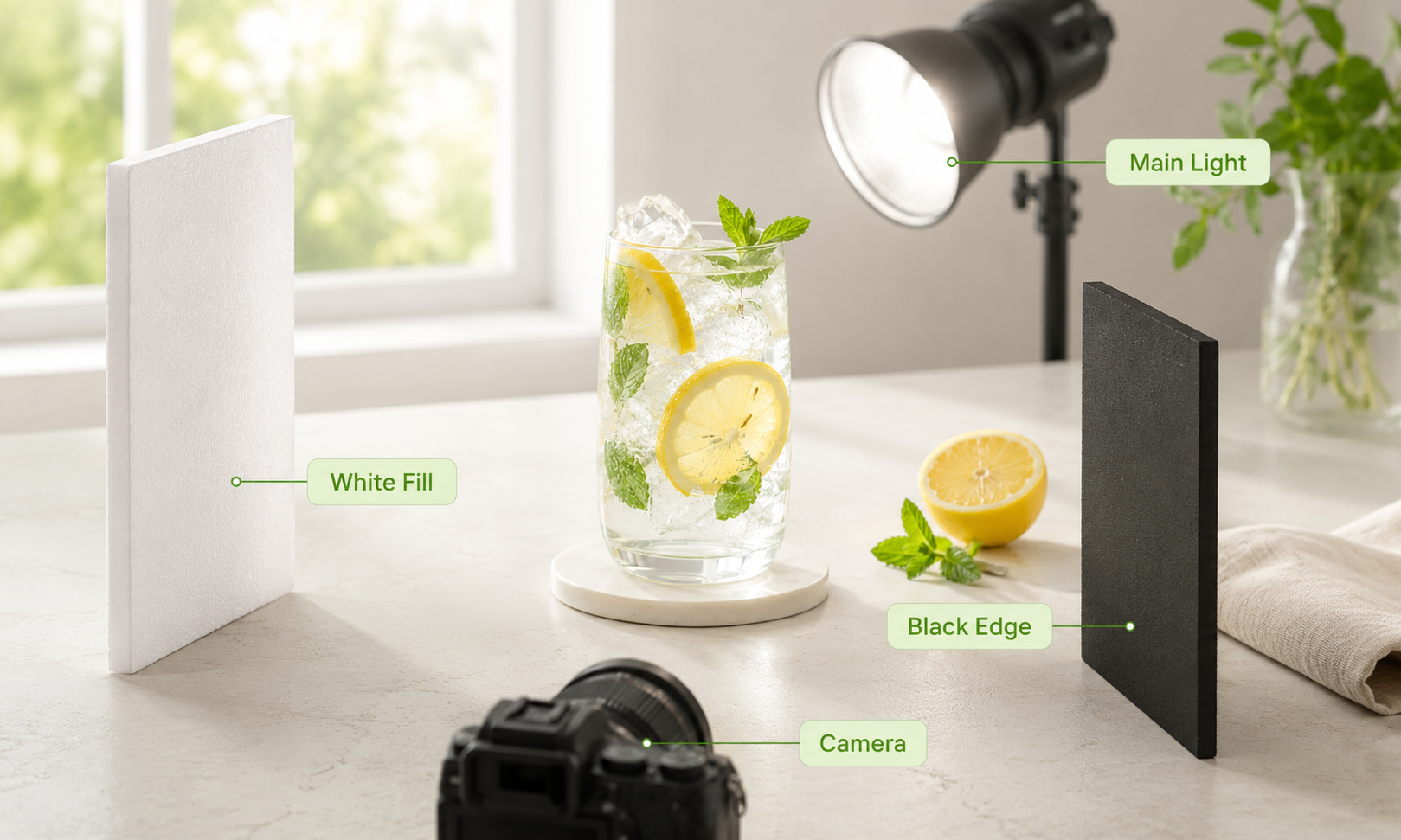 RoboNeo AI Video Enhancer lighting setup