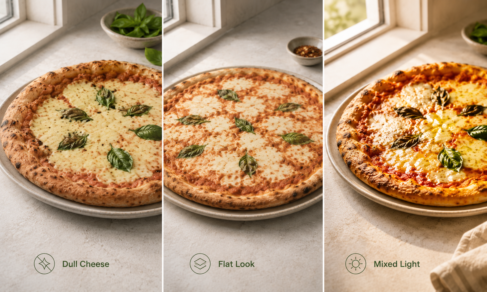 Zawa AI Editor pizza photography mistakes