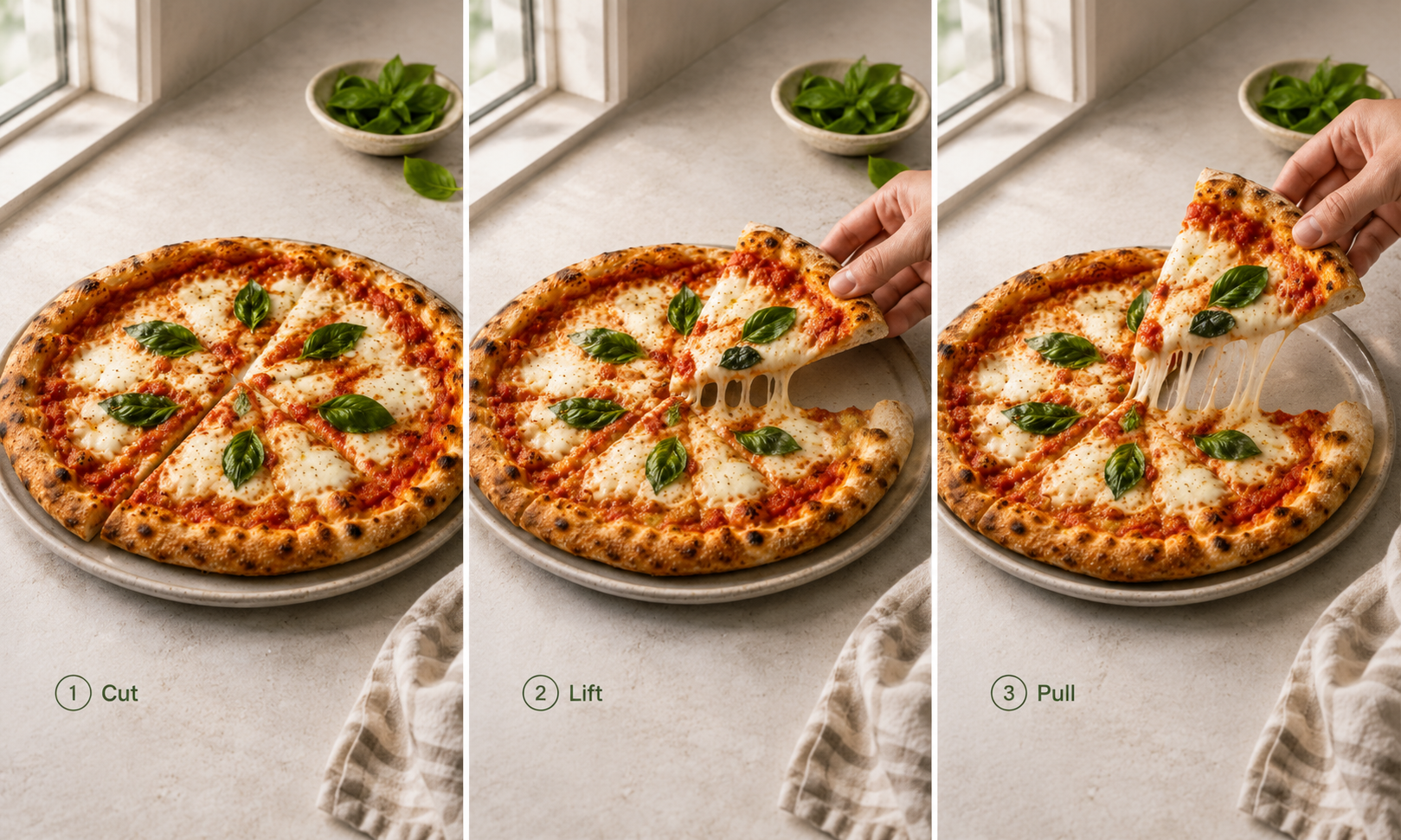 Zawa AI Editor pizza cheese pull