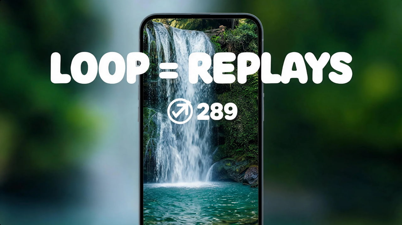  Looping video timeline with replay arrows