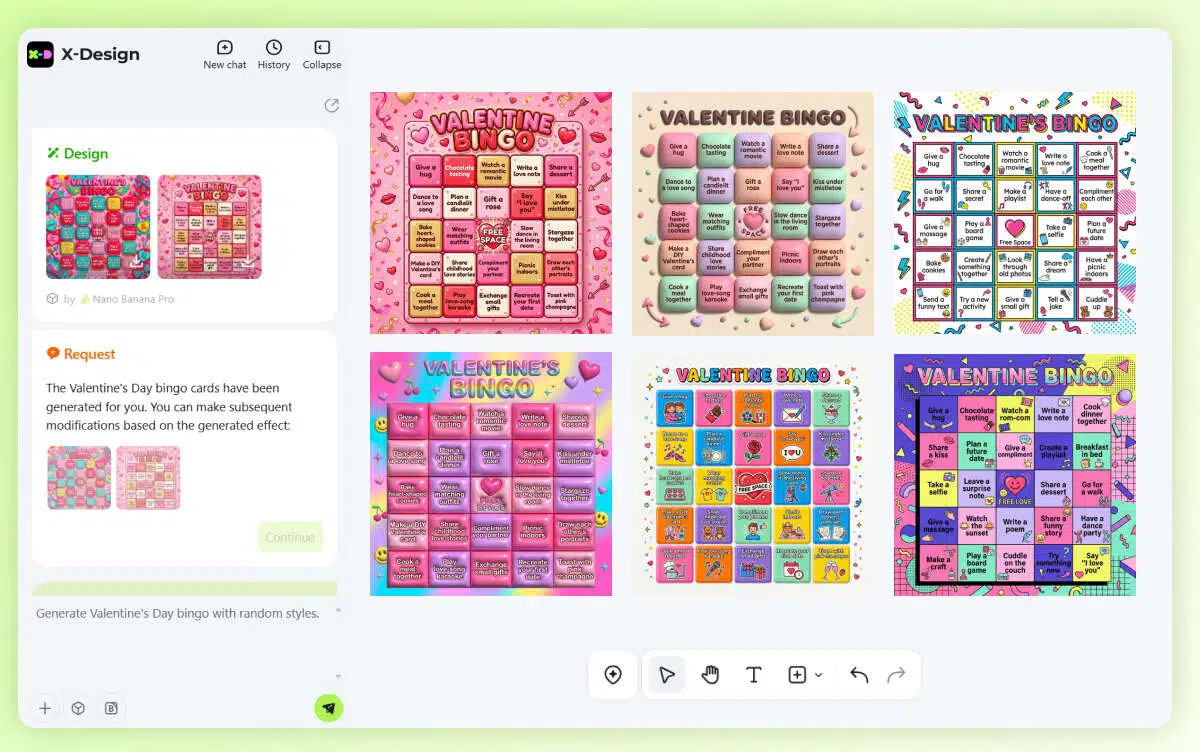 valentine bingo templates