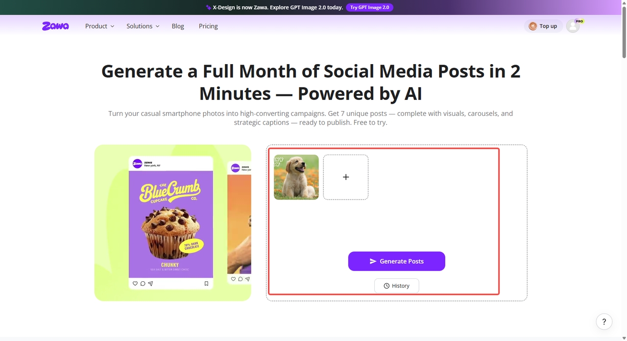 Upload your images