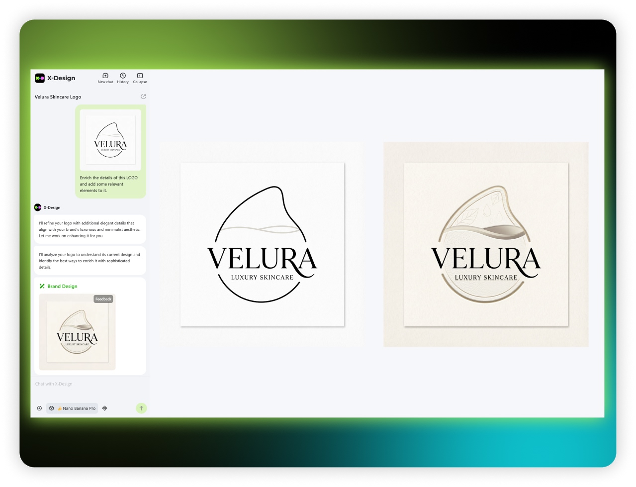 X-Design's animated logo generator