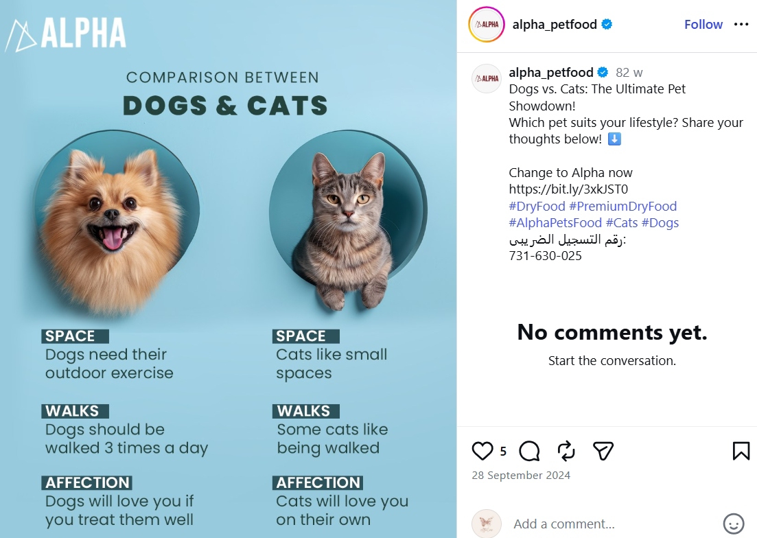 "This or that" comparison posts