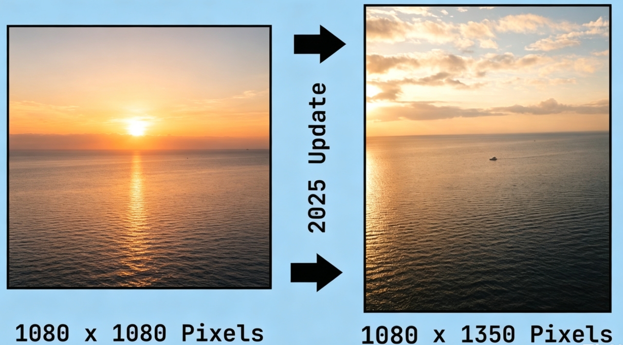 Instagram's new grid size